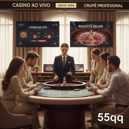 Dealers de cassino ao vivo no site 55qq, oferecendo uma experiência de jogo imersiva e interativa.